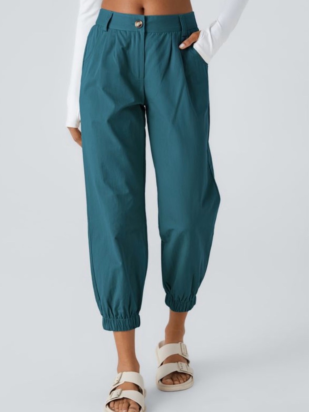 Halara Mid Rise Casual Joggers with Pockets